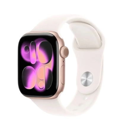 Picture of Apple Watch S11 GPS 42mm Rose Gold Aluminium Case with Light Blush Sport Band - S/M meu04rk/a
