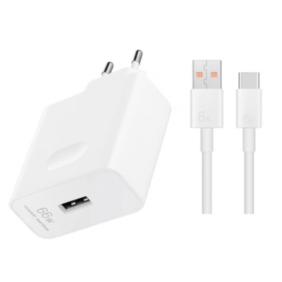Picture of HONOR kućni punjač super charge2 66W Beli + kabl Type A na Type C